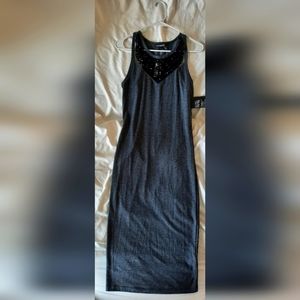 Express NWT Gray Midi Dress, M